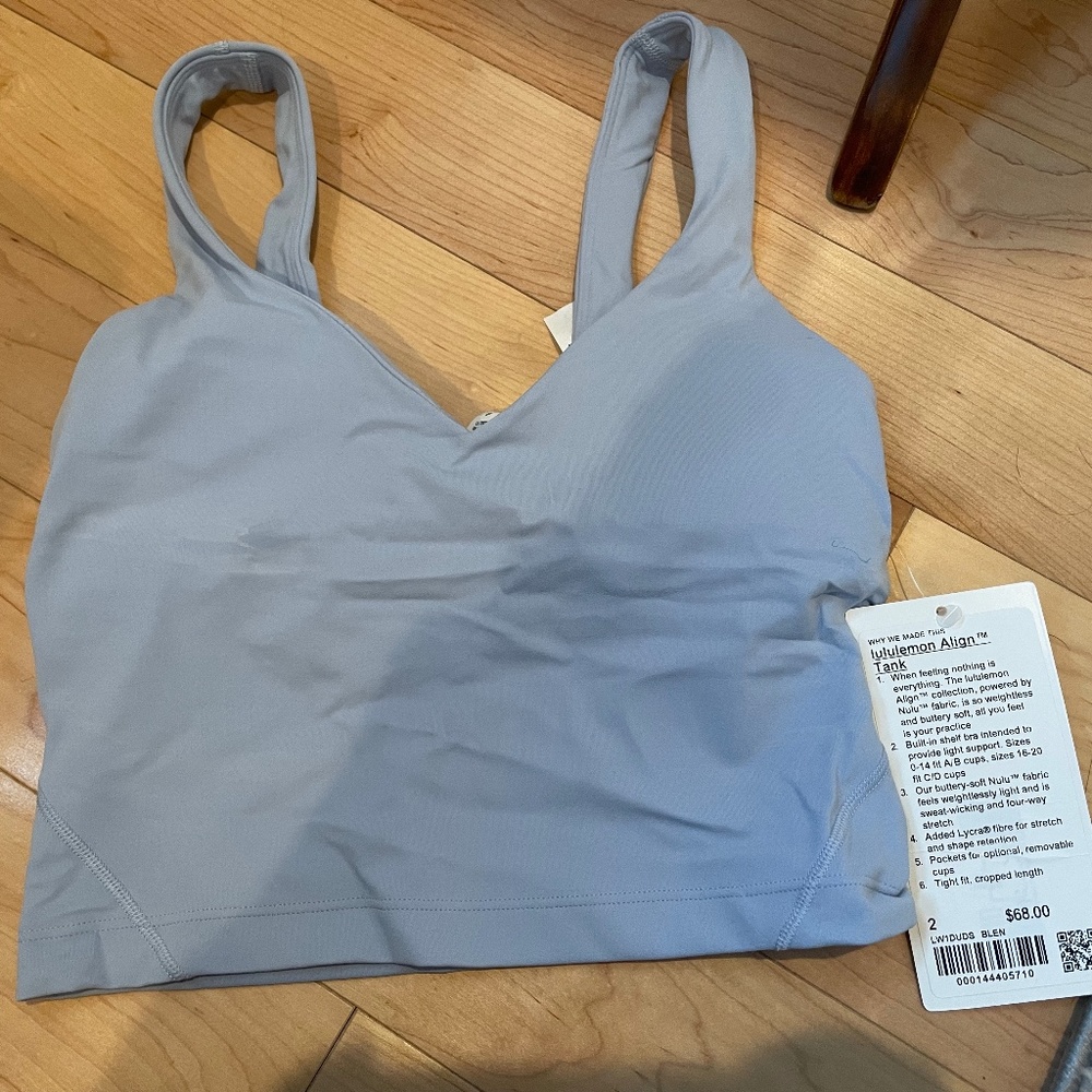 Lululemon Align Tank Top - Blue Linen NWT!